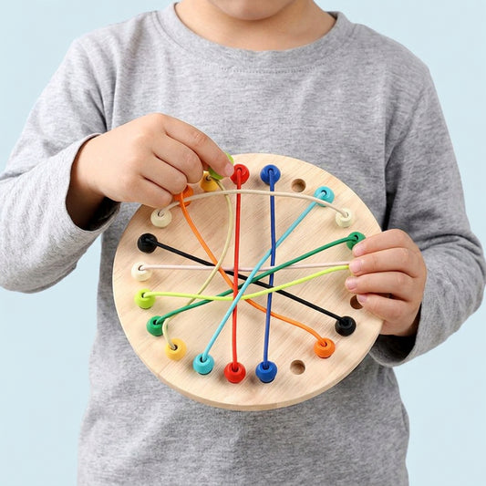 Wooden Rope Untangling Puzzle Game – Brain-Boosting Logic Toy for Kids