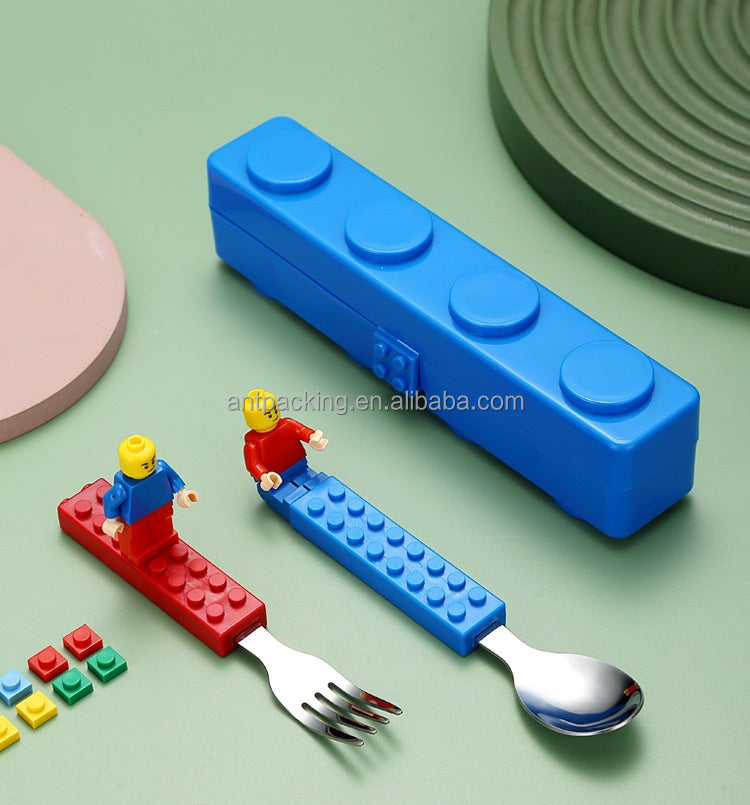 Stainless Steel Cutlery Set - Fun Building Blocks