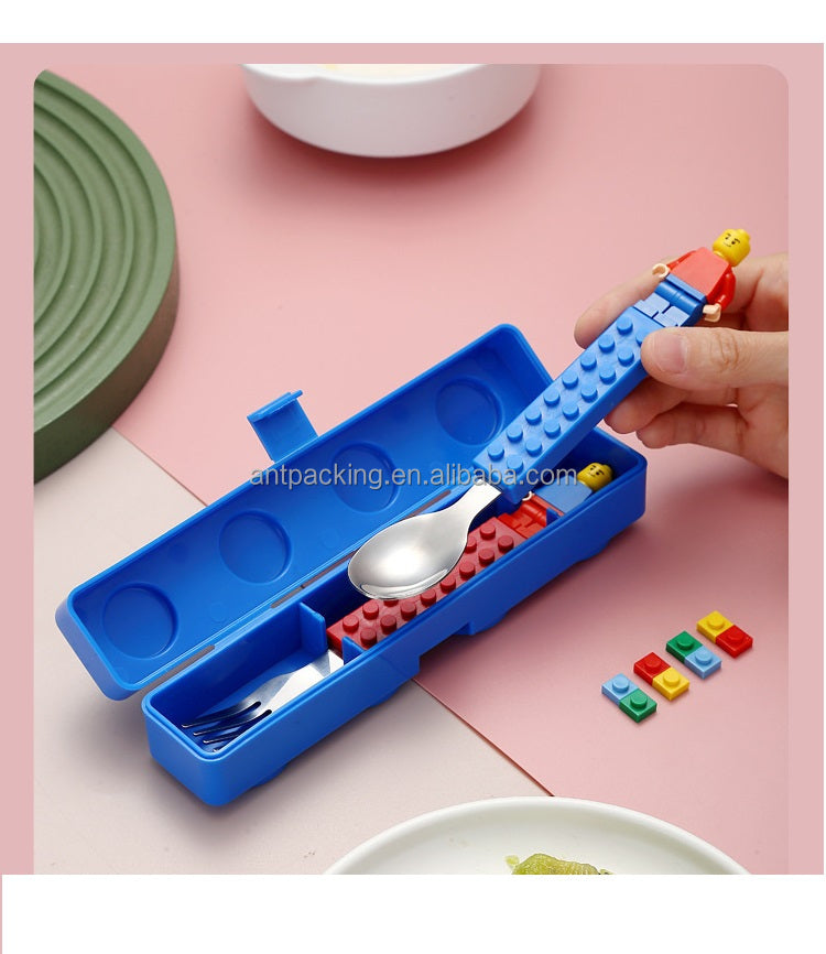 Stainless Steel Cutlery Set - Fun Building Blocks