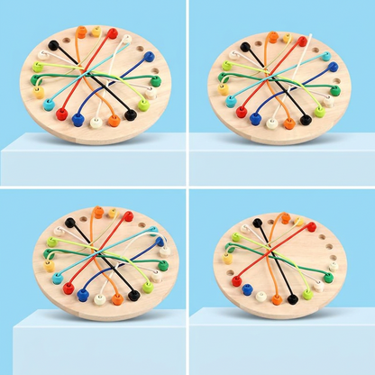 Wooden Rope Untangling Puzzle Game – Brain-Boosting Logic Toy for Kids