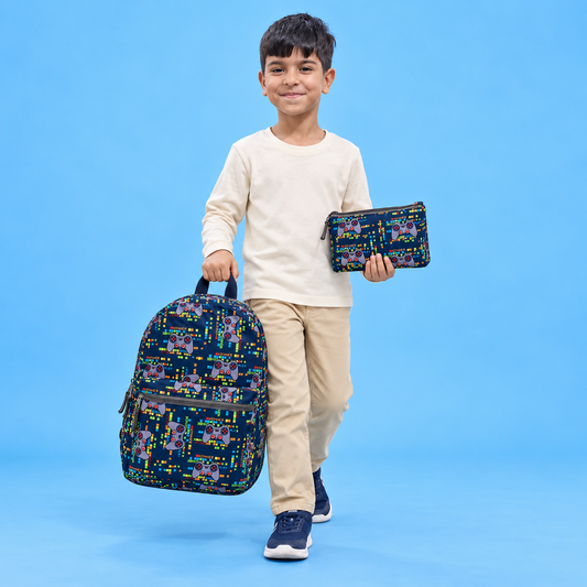 Gaming School Bag with FREE Matching Pencil Case