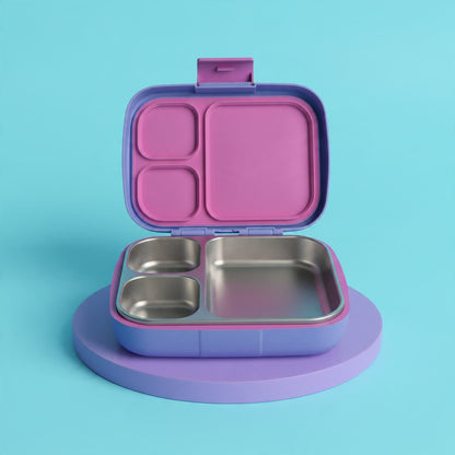 Premium Stainless Steel Bento Lunchbox - Light Blue