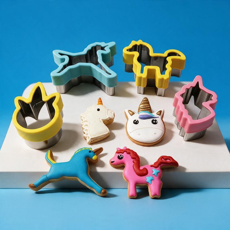 Unicorn Stainless Steel Cutter Mold (Set of 7 pcs)