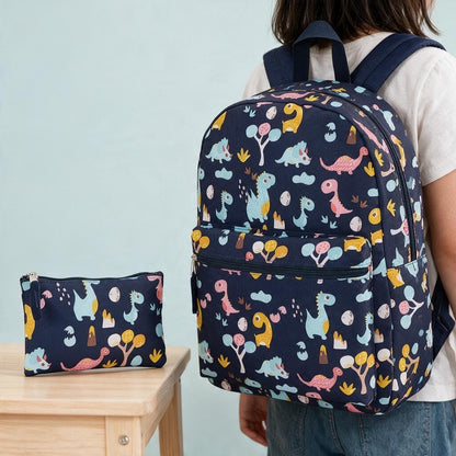Dinosaur School Bag with FREE Matching Pencil Case
