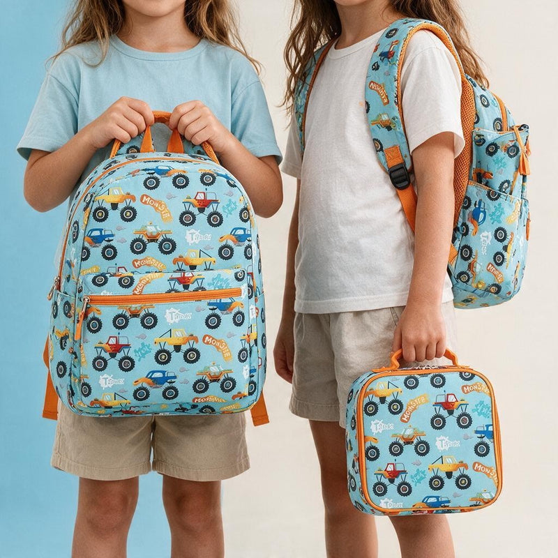 Vehicle School Bag Set (Bag + Lunch Bag + Pencil Case)