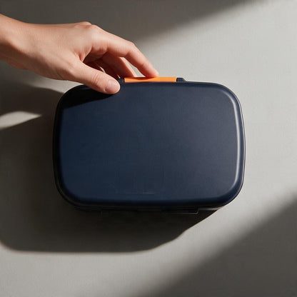 Premium Stainless Steel Bento Lunchbox - Dark Blue