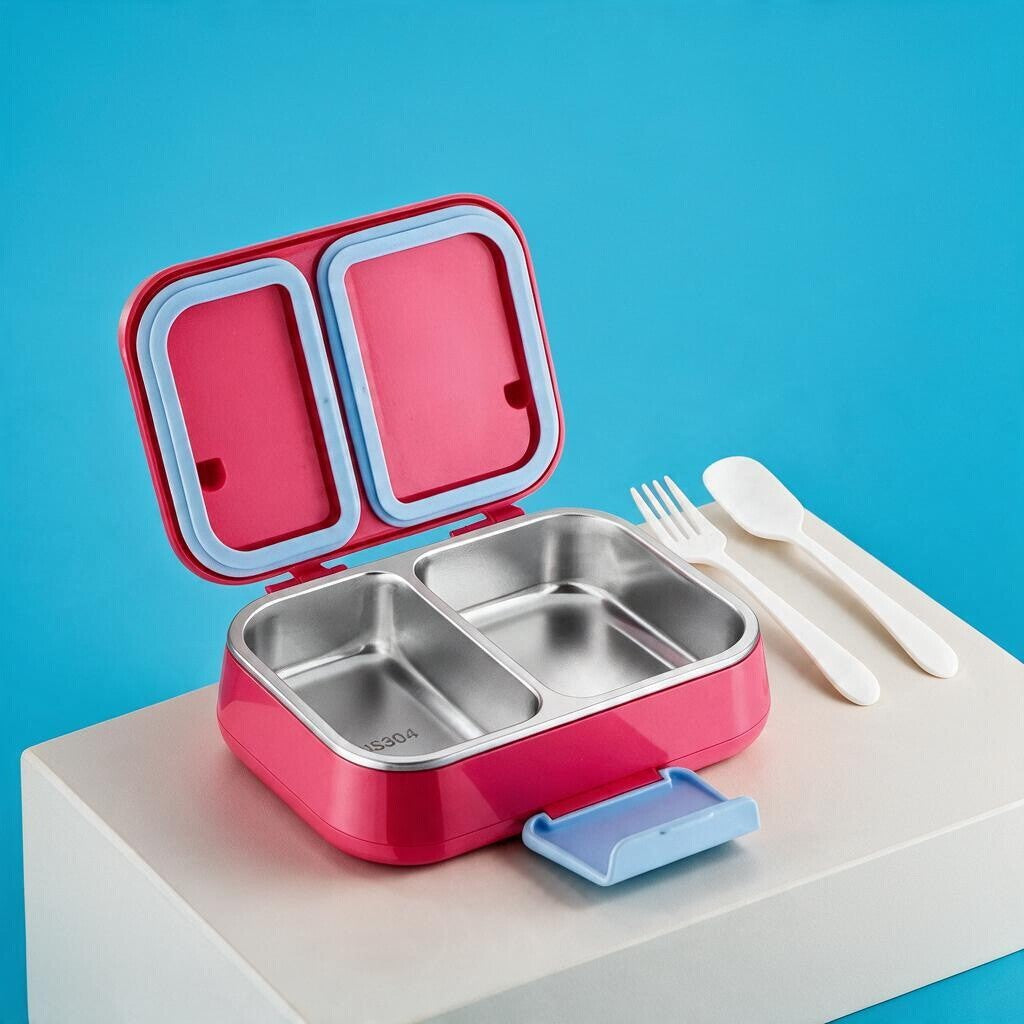 Stainless Steel Bento Lunchbox - 2 Layers