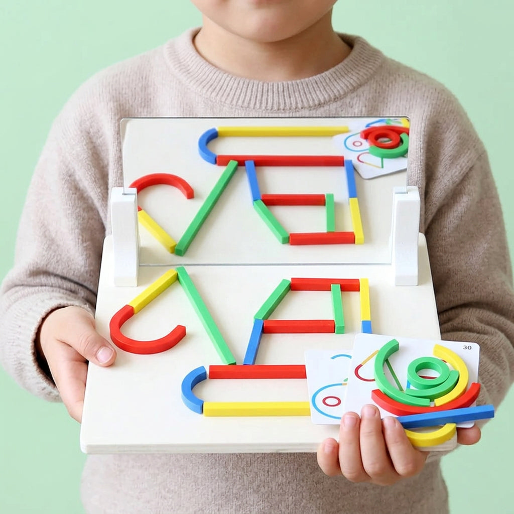 Wooden Mirror Pattern Building Toy