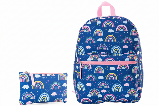 Rainbow School Bag Set (Bag + Lunch Bag + Pencil Case)