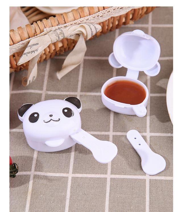 Panda Mini Sauce Containers with Spoon (2 Pcs)