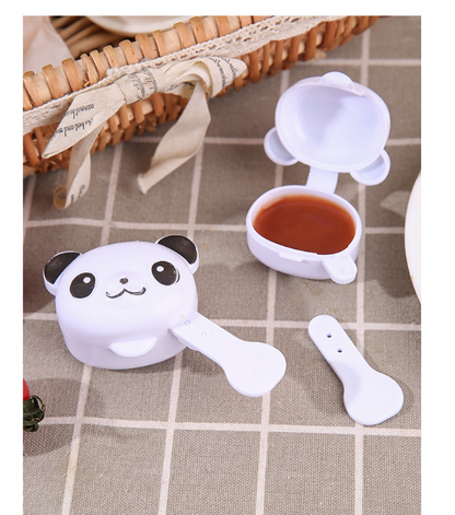 Panda Mini Sauce Containers with Spoon (2 Pcs)