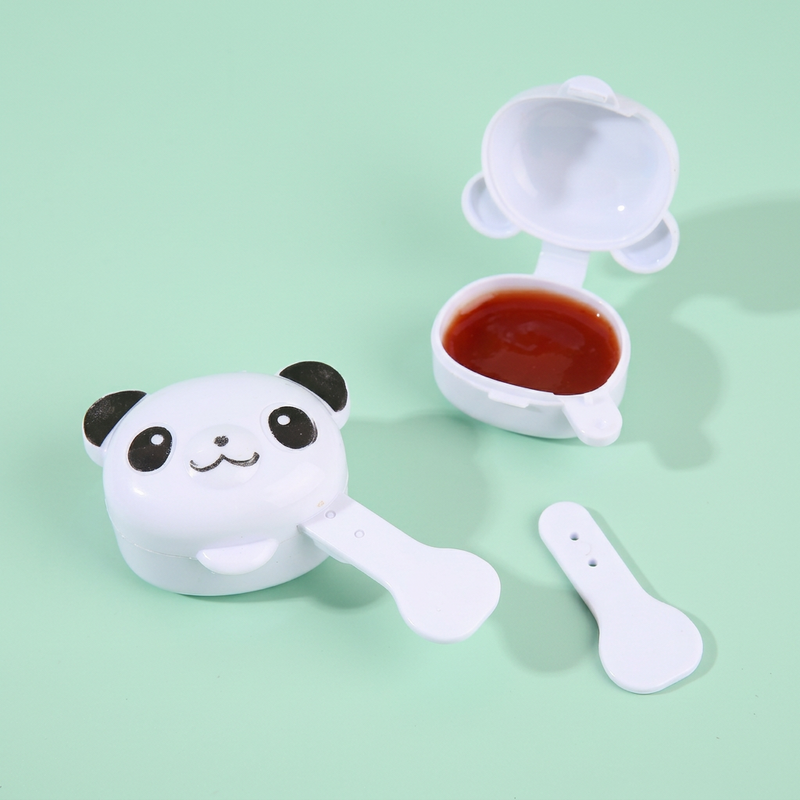 Panda Mini Sauce Containers with Spoon (2 Pcs)