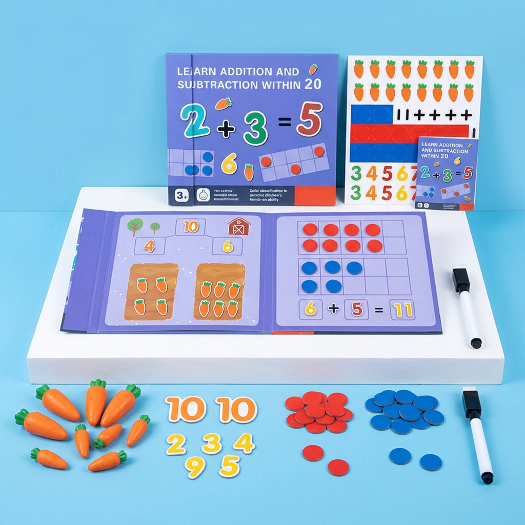 Learn Addition & Subtraction Math Kit for Kids - Educational Counting ...