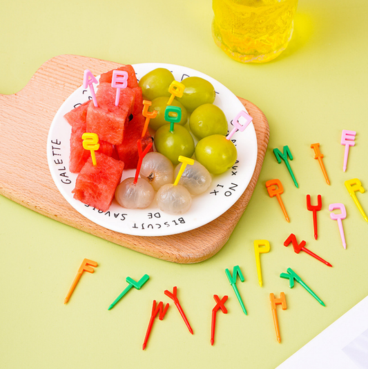 Alphabet Food Picks