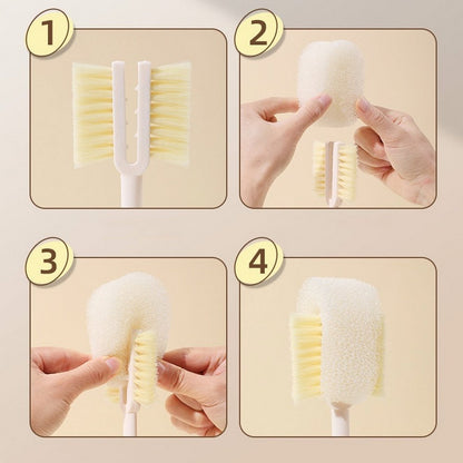Multifunctional Bottle and Lid Cleaning Brush
