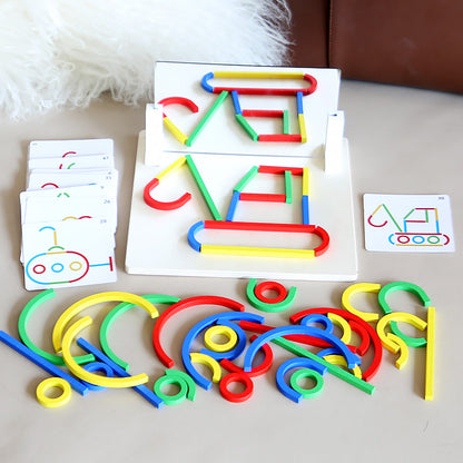 Wooden Mirror Pattern Building Toy