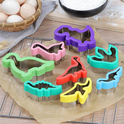 Dinosaur Stainless Steel Cutter Mold (Set of 8 pcs)