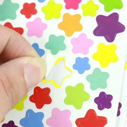 Star & Round Stickers - Pack of 6