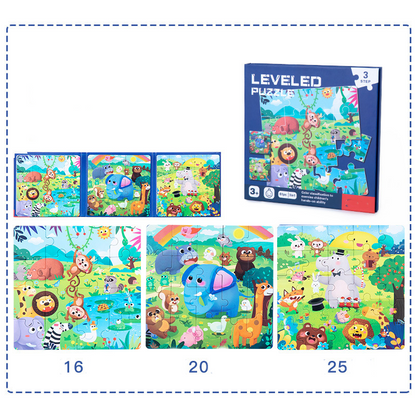 Magnetic Leveled Puzzle – 5-Step Puzzle for Kids