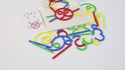 Wooden Mirror Pattern Building Toy