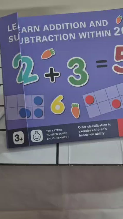 Learn Addition & Subtraction Math Kit for Kids - Educational Counting & Arithmetic Set