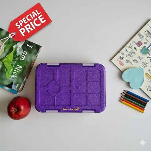 Classy Glittery Lunchbox - Purple