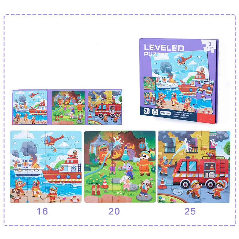 Magnetic Leveled Puzzle – 5-Step Puzzle for Kids