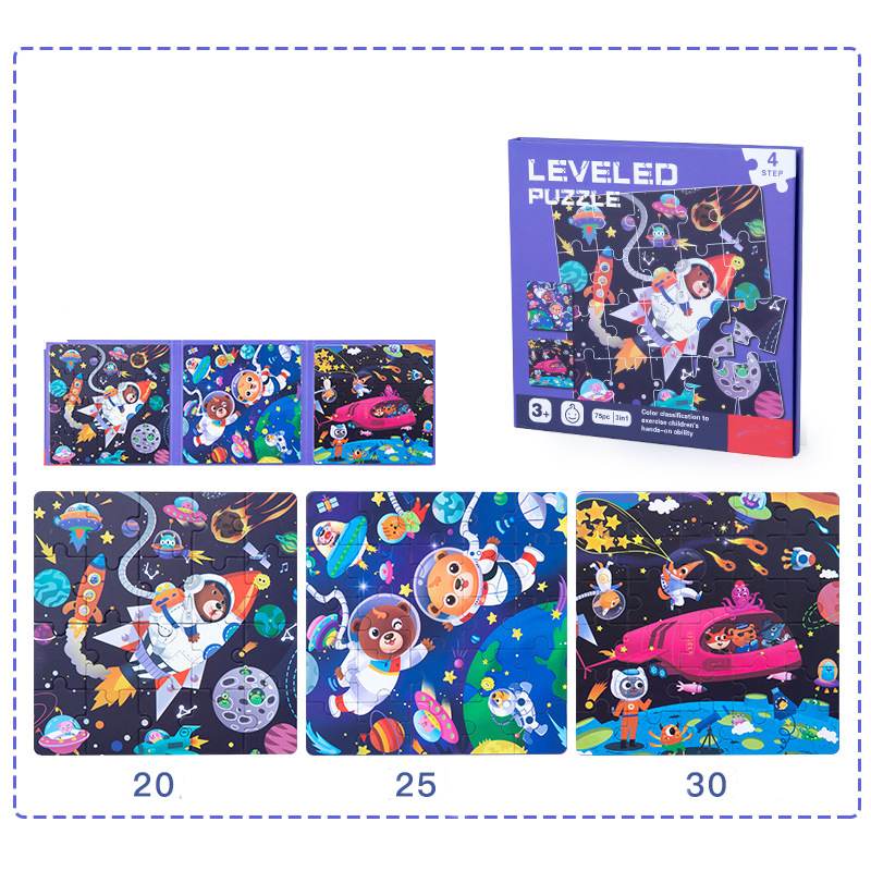 Magnetic Leveled Puzzle – 5-Step Puzzle for Kids