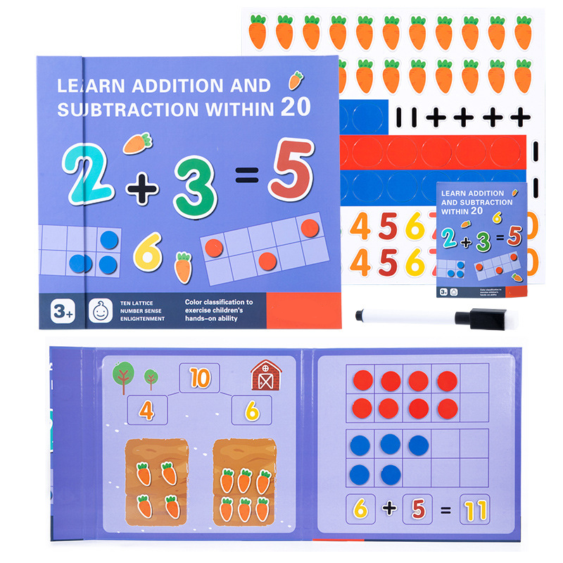 Learn Addition & Subtraction Math Kit for Kids - Educational Counting & Arithmetic Set