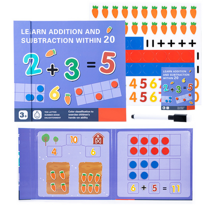 Learn Addition & Subtraction Math Kit for Kids - Educational Counting & Arithmetic Set