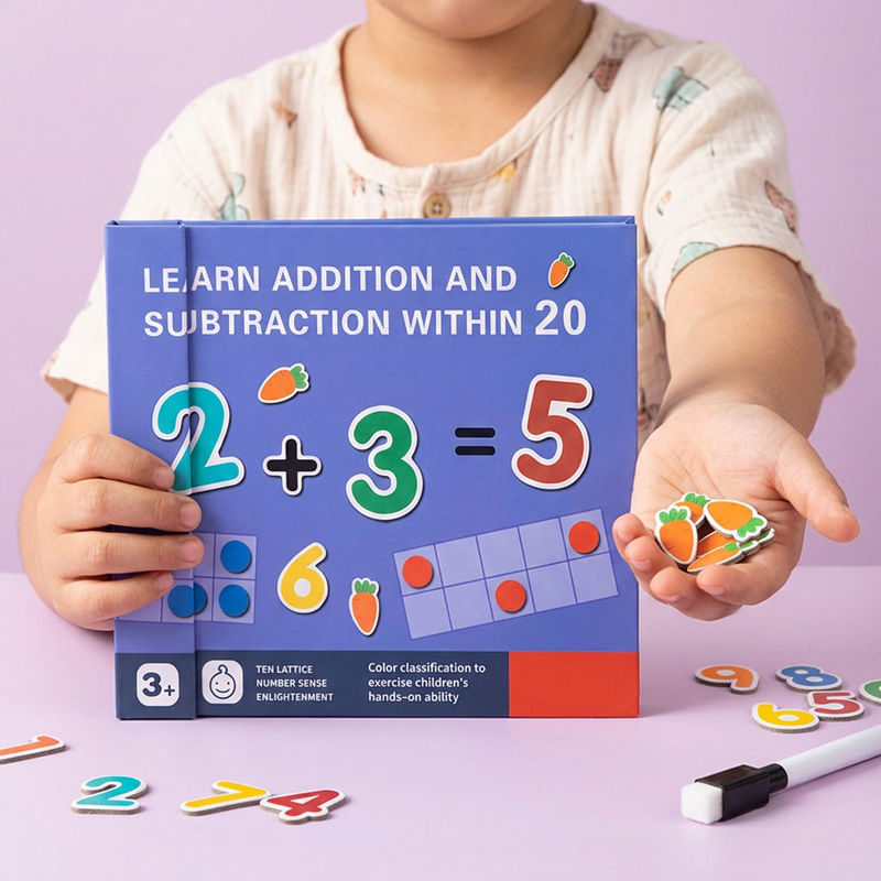 Learn Addition & Subtraction Math Kit for Kids - Educational Counting & Arithmetic Set